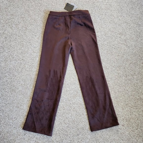 NWT Marc New York Women's Brown Suede Trousers Size S - Picture 2 of 8